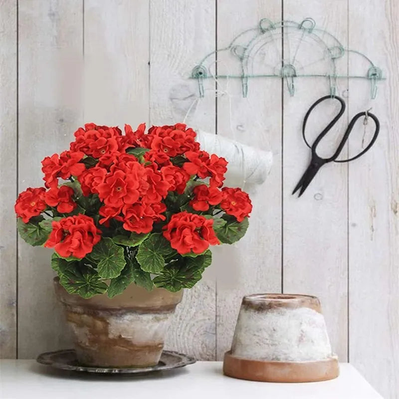 Artificial Begonia Flower Plant Bulk- Outdoor
