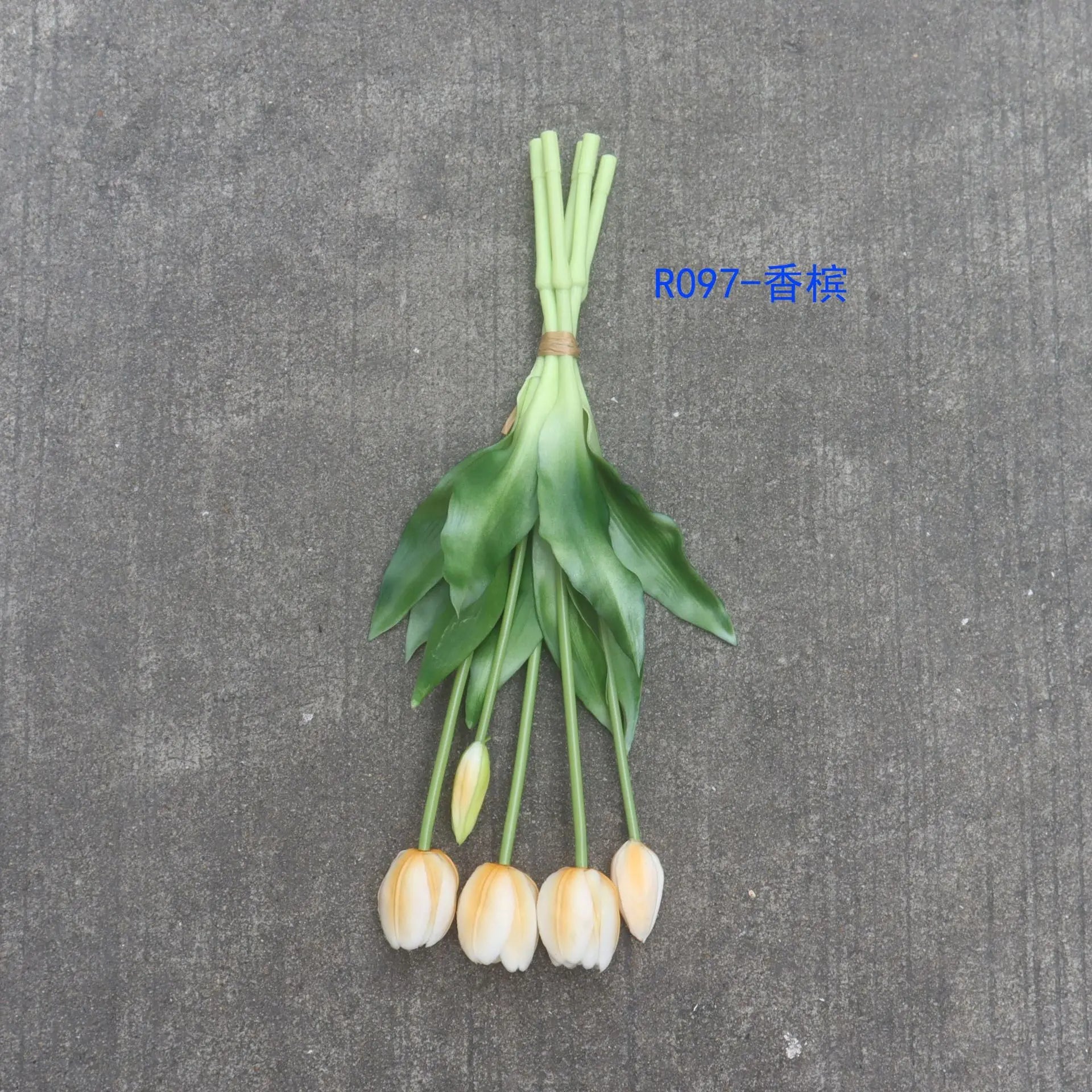 5PCS Real Touch Silicone Tulip Artificial Flower Bouquet Bulk – Latex Faux Tulips