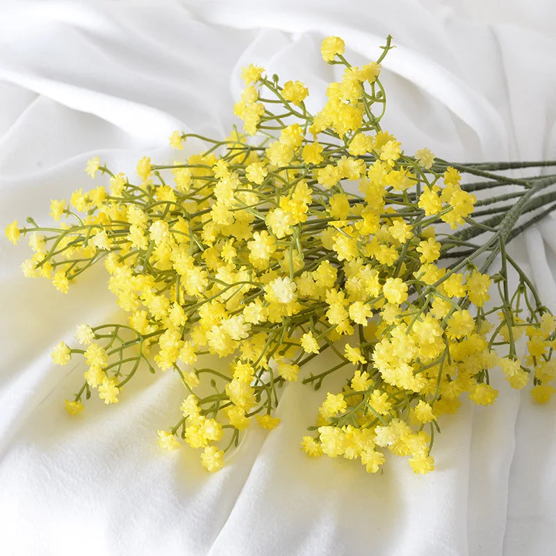63cm Artificial Baby’s Breath Bouquet – 108 Heads Gypsophila Faux Flowers for Wedding Decor, DIY Floral Arrangements, Home Centerpieces, Party Decorations