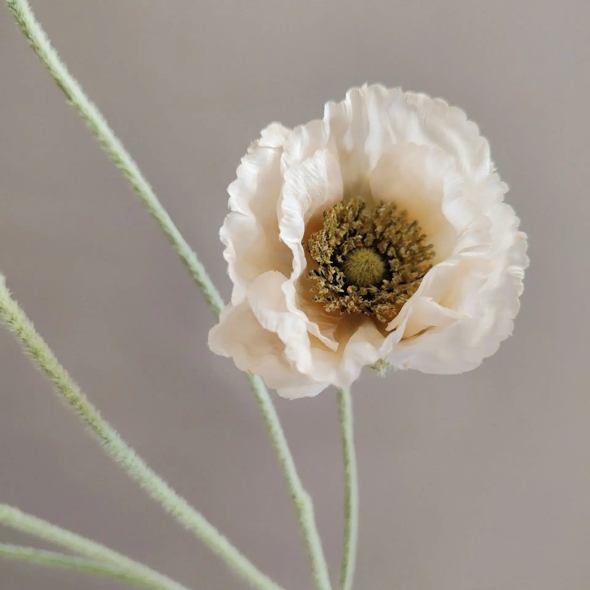 Artificial Poppy Stems – 65cm Long Faux Flowers for Wedding, DIY Decor