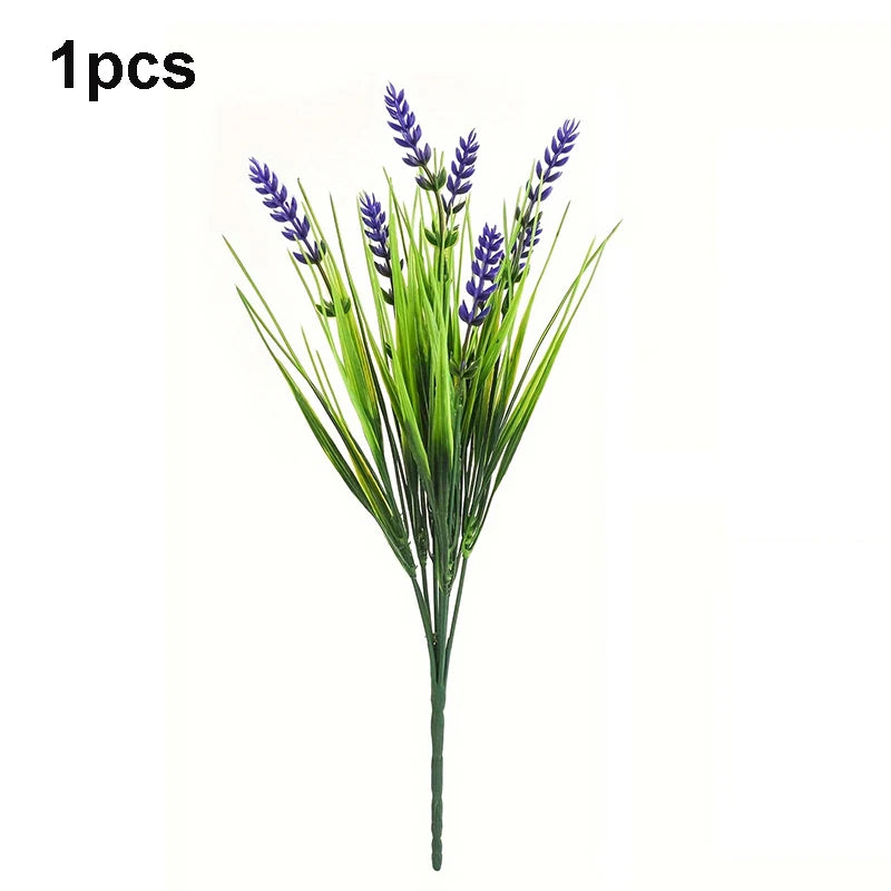 Artificial Lavender Grass Stems Bulk – Realistic Lavender Plants for Indoor & Outdoor
