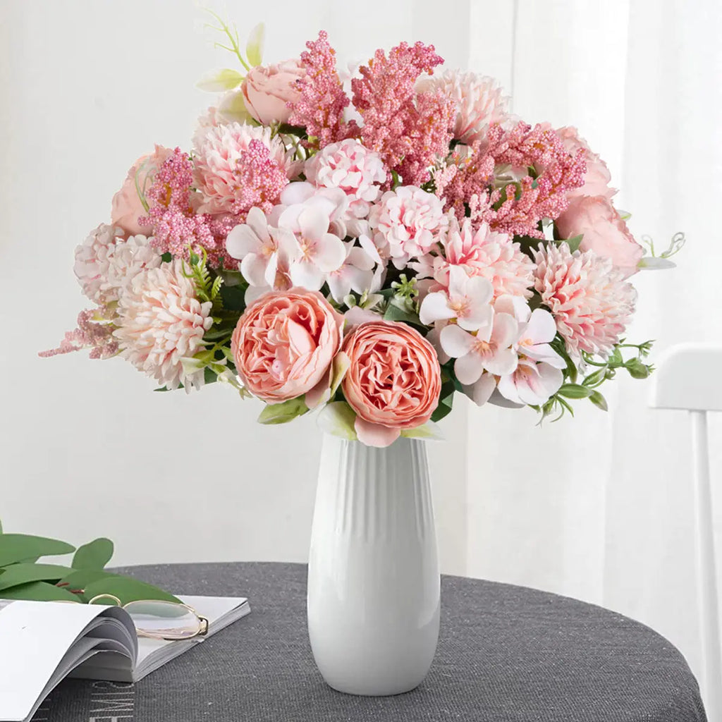 Artificial Peony Bouquet Bulk – Simulated Faux Peony Flower