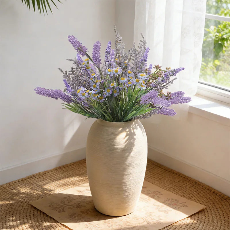 Artificial Lavender Bouquet Purple – Realistic Fake Lavender Flowers