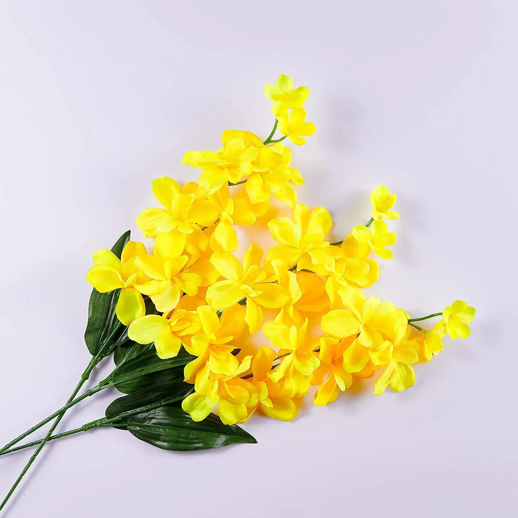 10PCS Artificial Orchid Stems Bulk – Butterfly Orchid Long Stem Faux Flowers