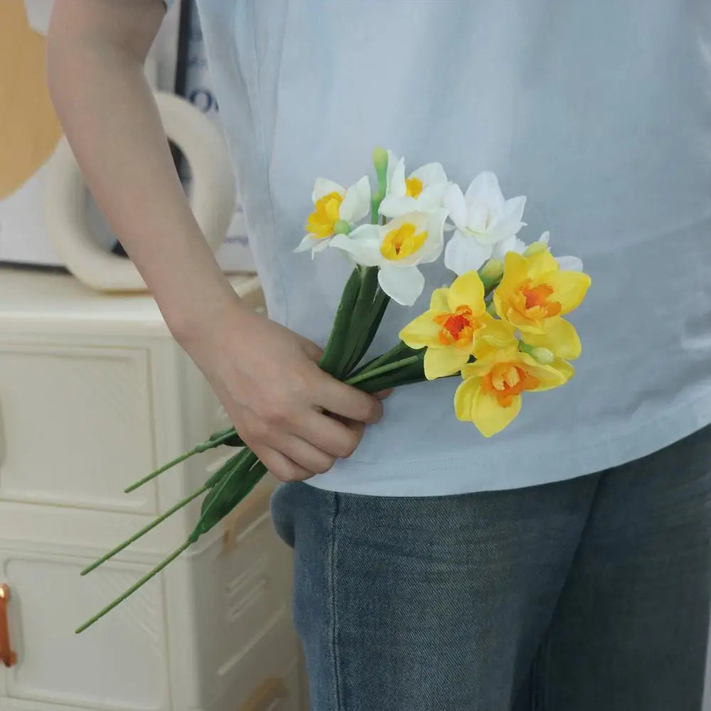 Real Touch Artificial Daffodil Bouquet – Silk Narcissus
