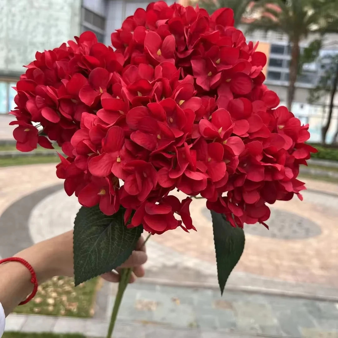 Artificial Hydrangea Bouquet – 5 Heads Silk Flowers