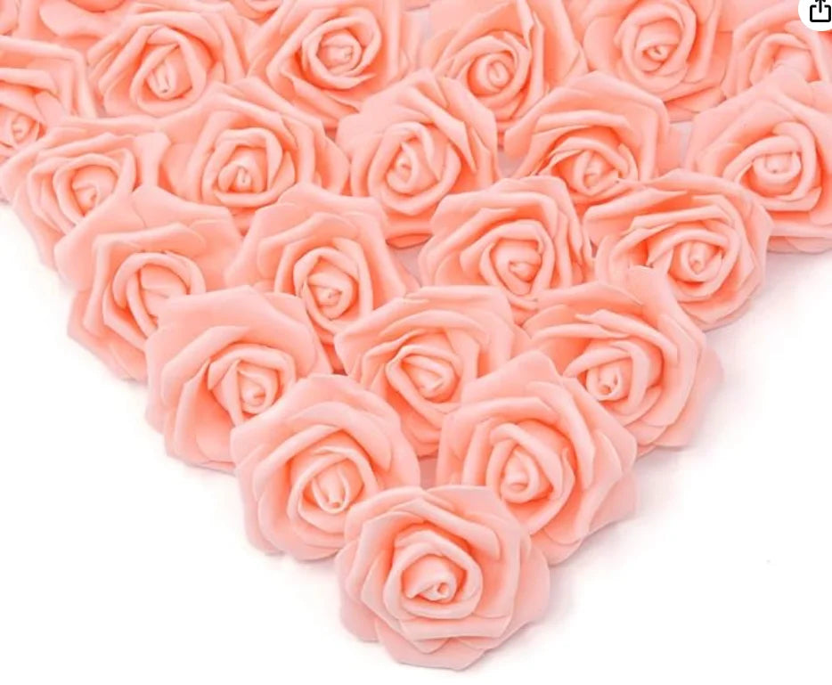 10/20/50PCS Artificial Foam Rose Flowers Bulk – PE Faux Rose Heads