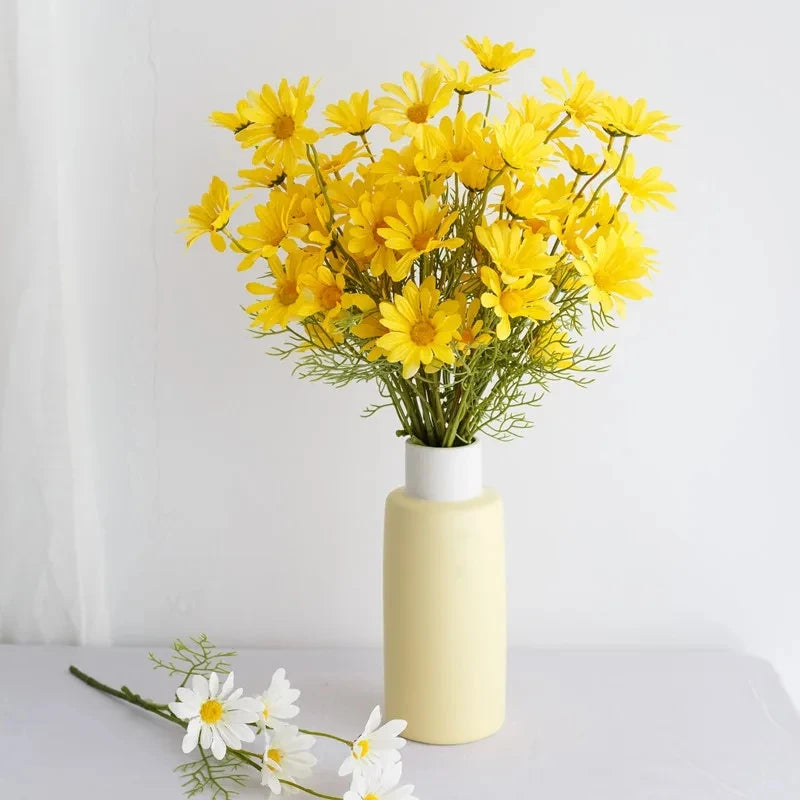 Bulk Artificial Chamomile Daisy Bouquet – 5 Heads