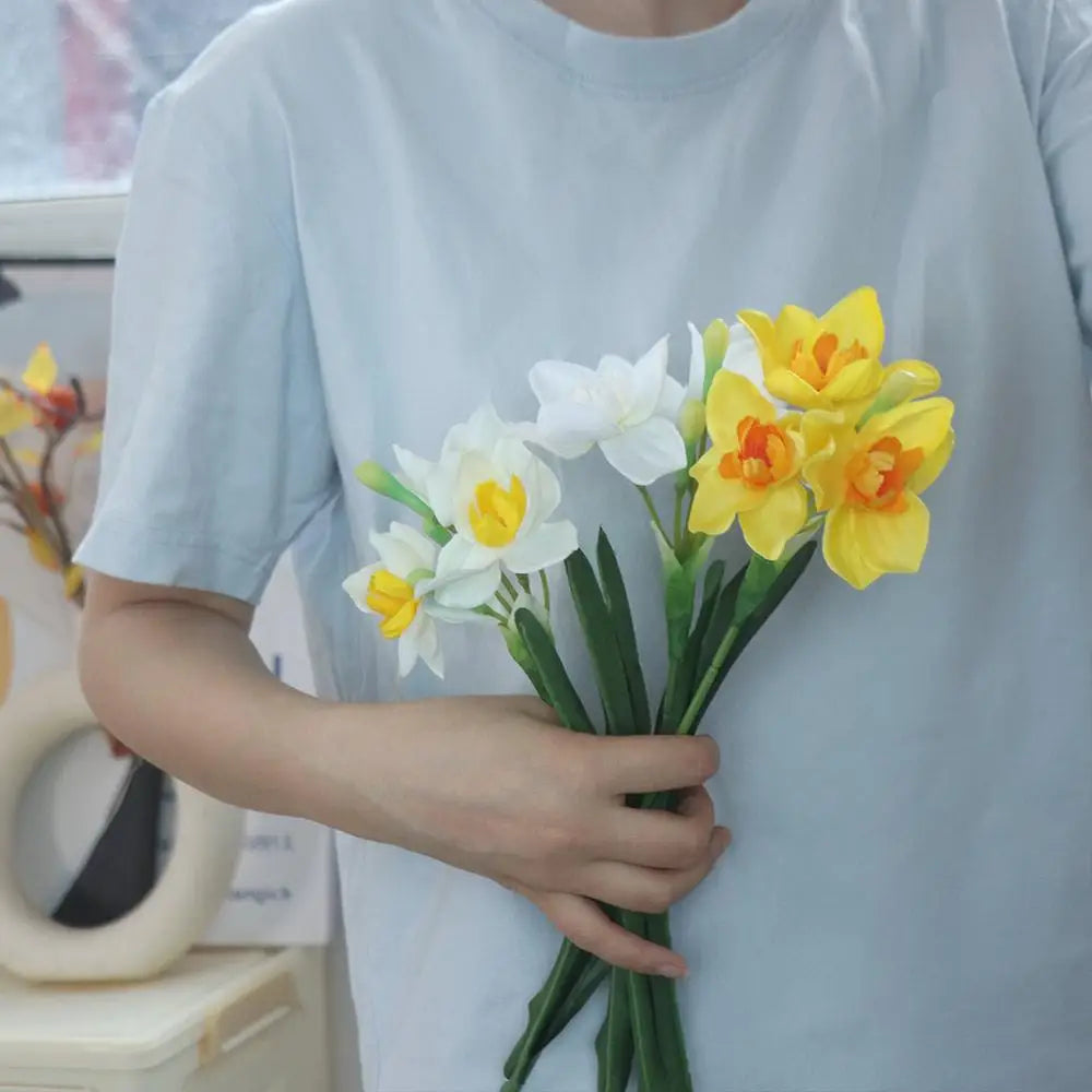 Real Touch Artificial Daffodil Bouquet – Silk Narcissus
