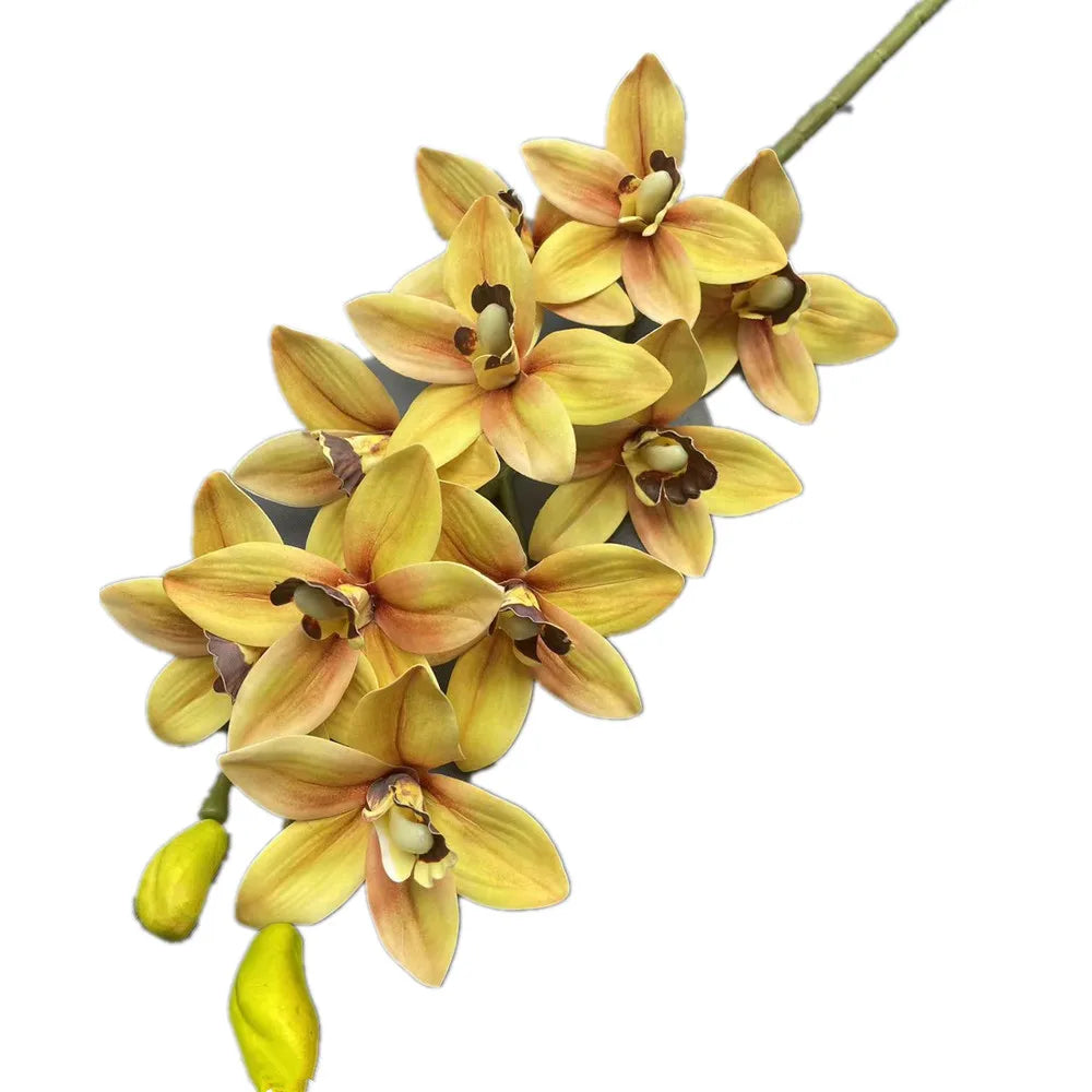 Artificial Cymbidium Orchid Stems Bulk (4PCS) – Real Touch Orchids