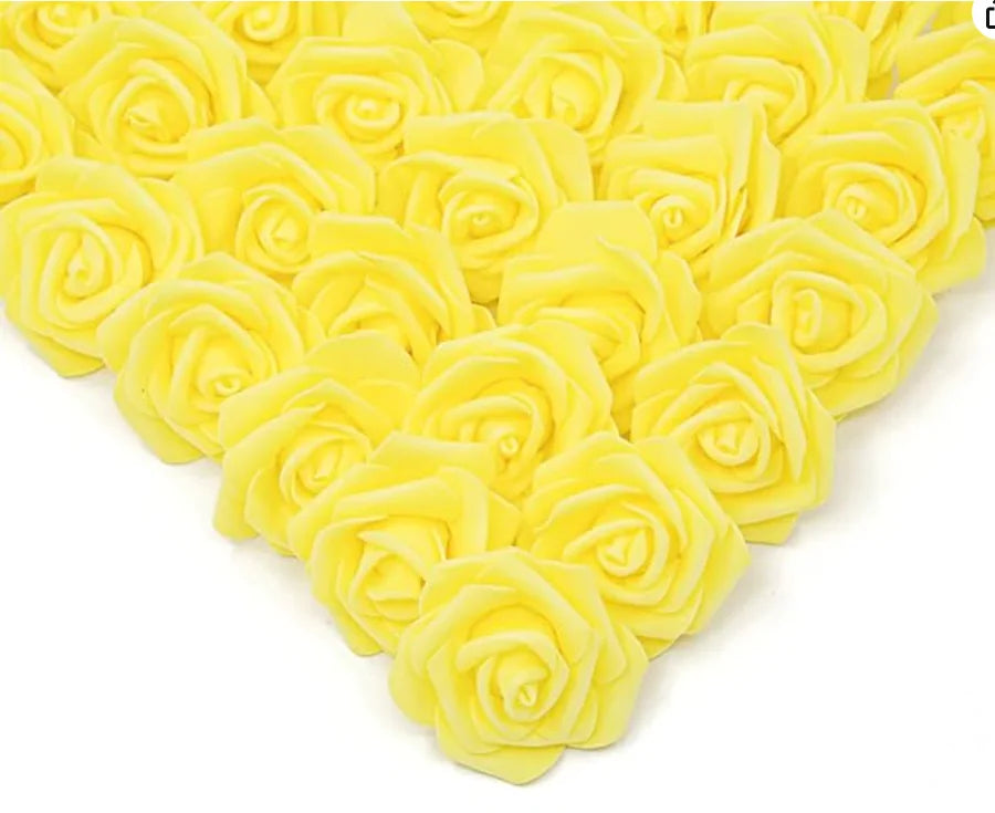 10/20/50PCS Artificial Foam Rose Flowers Bulk – PE Faux Rose Heads