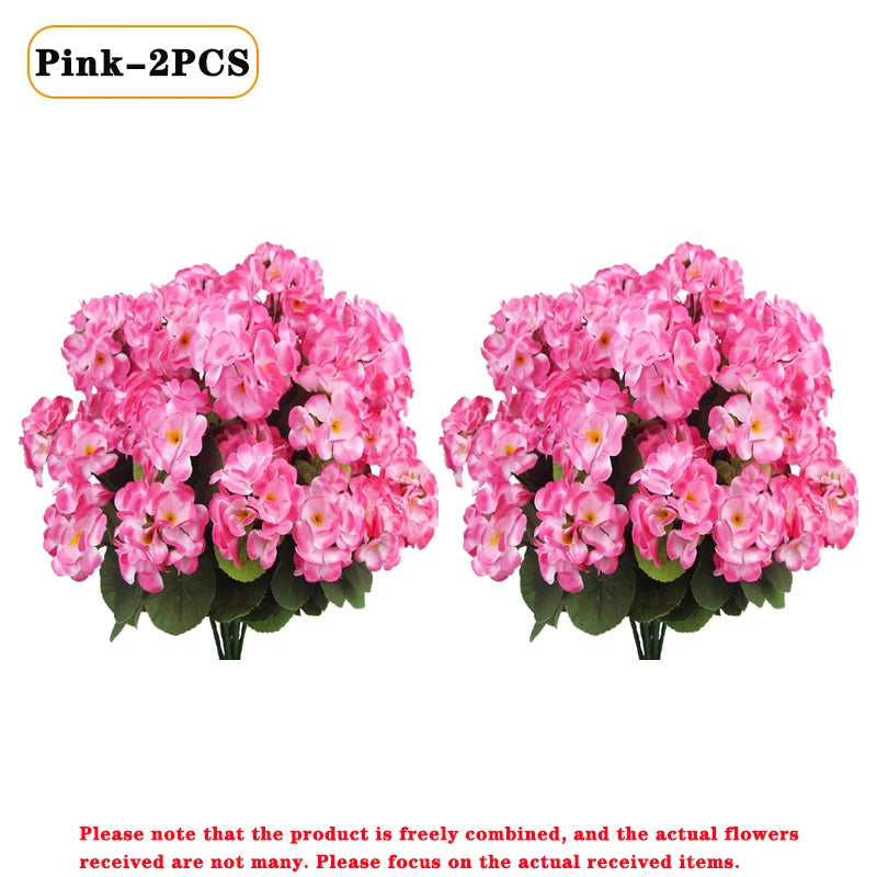 Artificial Begonia Flowers Bulk 1–8PCS