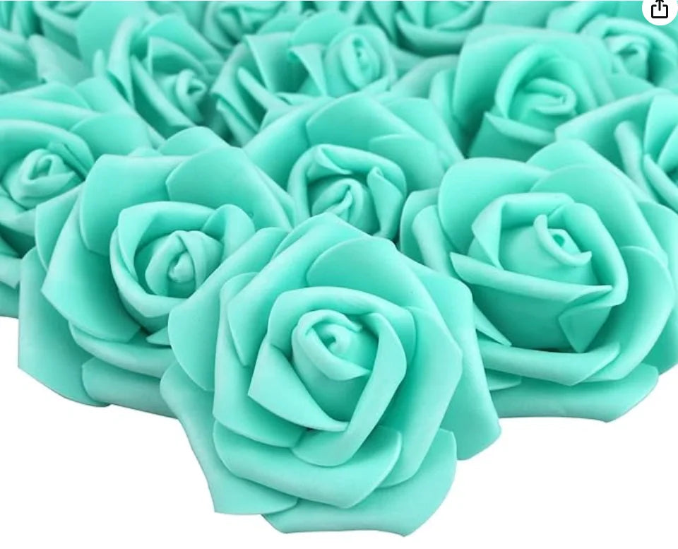 10/20/50PCS Artificial Foam Rose Flowers Bulk – PE Faux Rose Heads