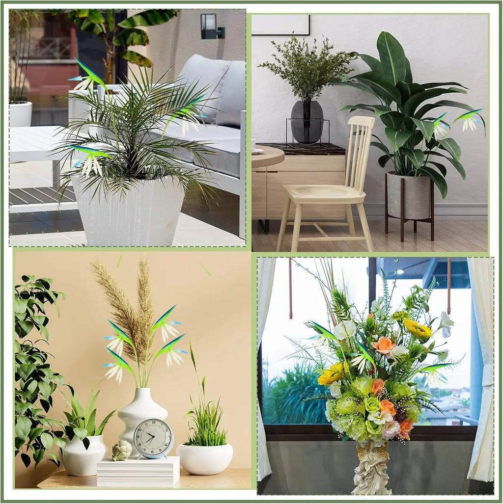 10PCS Artificial Bird of Paradise Flowers Bulk – 22 Inch Faux Strelitzia Stems