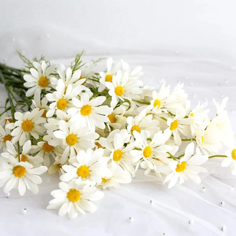 Bulk Artificial Chamomile Daisy Bouquet – 5 Heads
