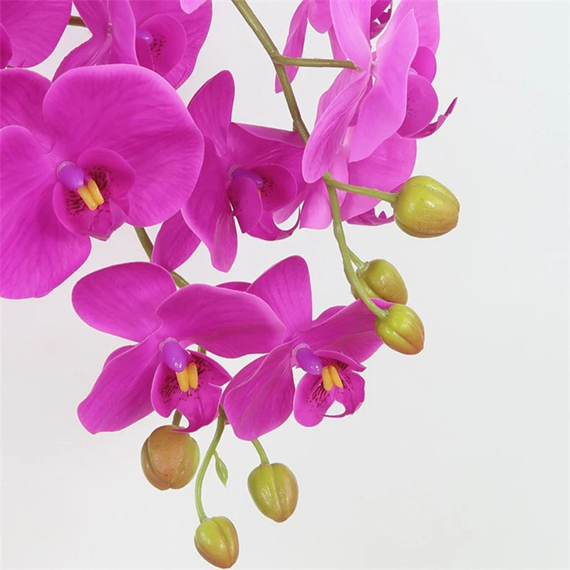 Artificial Butterfly Orchid Stem – 9-Head 98cm Faux Moth Orchid Branch