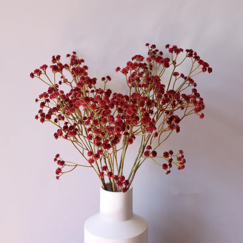 62CM Artificial Gypsophila Bouquet Bulk – Baby’s Breath Soft Rubber Silk Faux Flowers