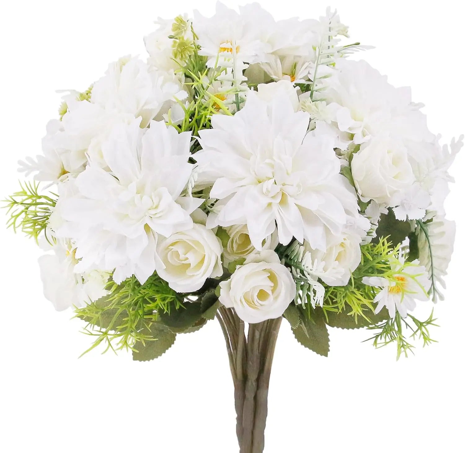 Artificial Rose Bouquet with Dahlia & Hydrangea Fillers – Colorful