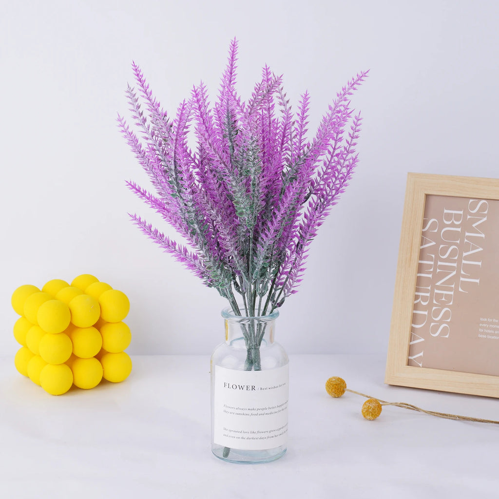 Artificial Lavender Flower Bouquet Bulk – Realistic Silk Lavender Stems