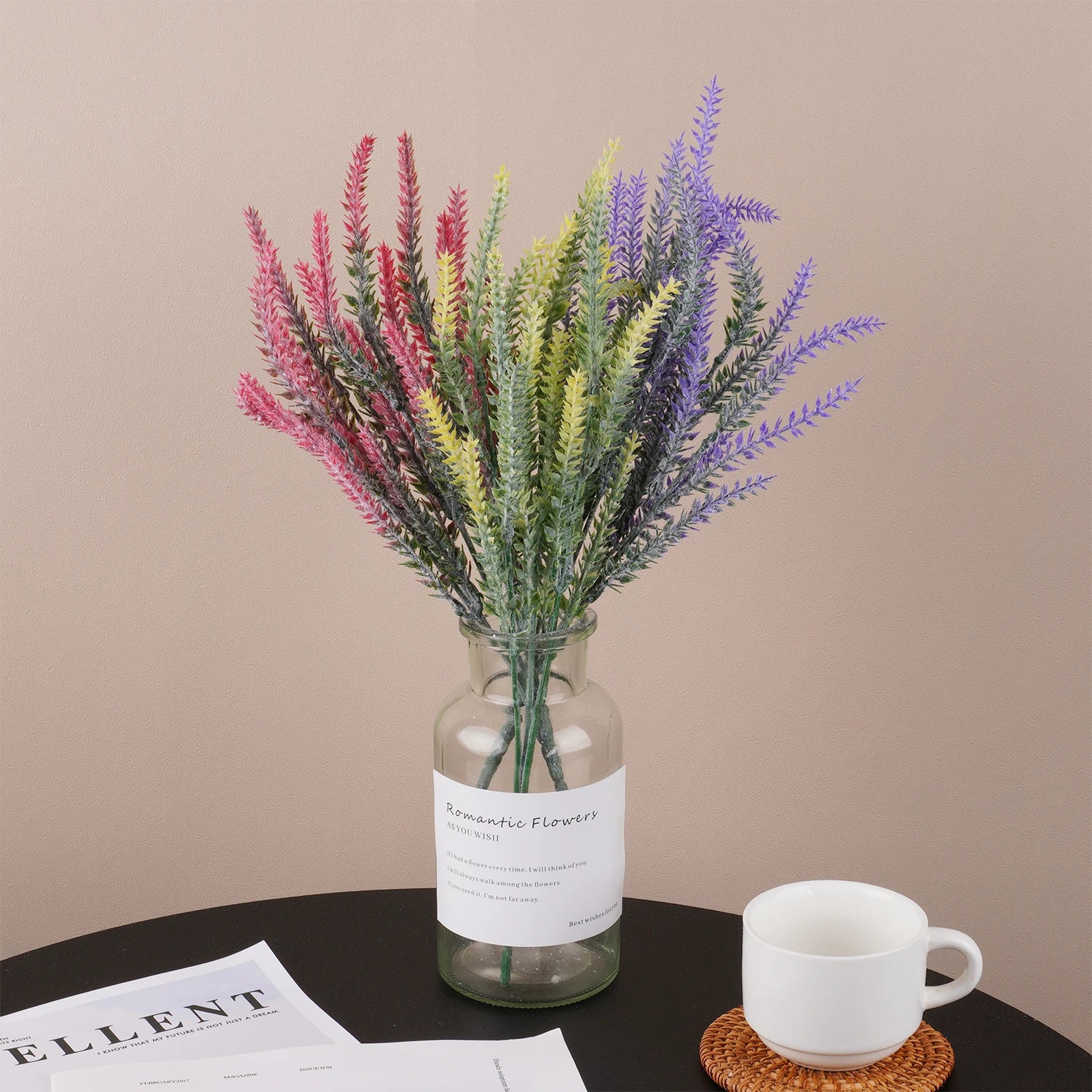 Artificial Lavender Flower Bouquet Bulk – Realistic Silk Lavender Stems