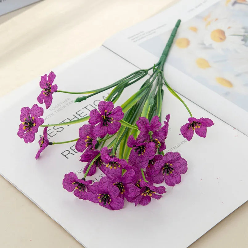 Artificial Carnation & Geranium Bushel Bouquet Outdoor