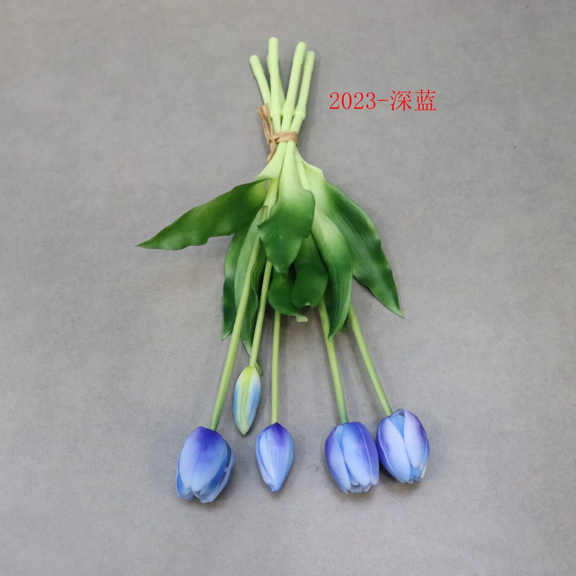 5PCS Real Touch Silicone Tulip Artificial Flower Bouquet Bulk – Latex Faux Tulips