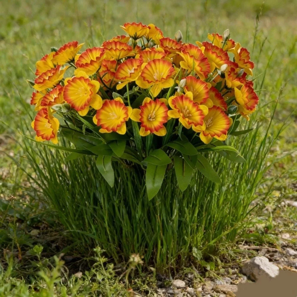 Artificial Daffodil Bouquet – Silk Multi-Head Floral Arrangement