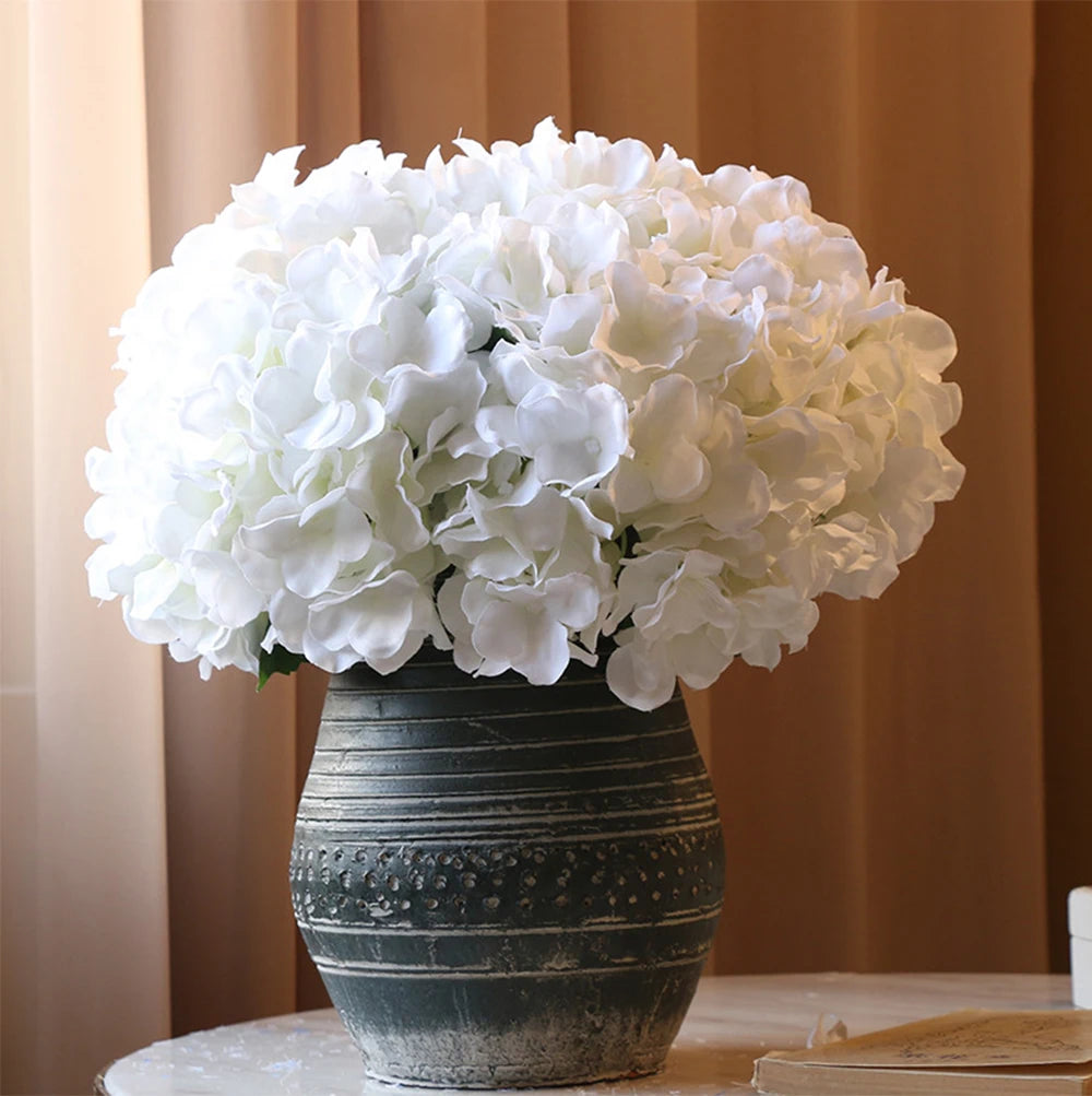 10PCS Artificial Hydrangea Flowers Bouquet – Silk Bulk Artificial Hydrangea Stems