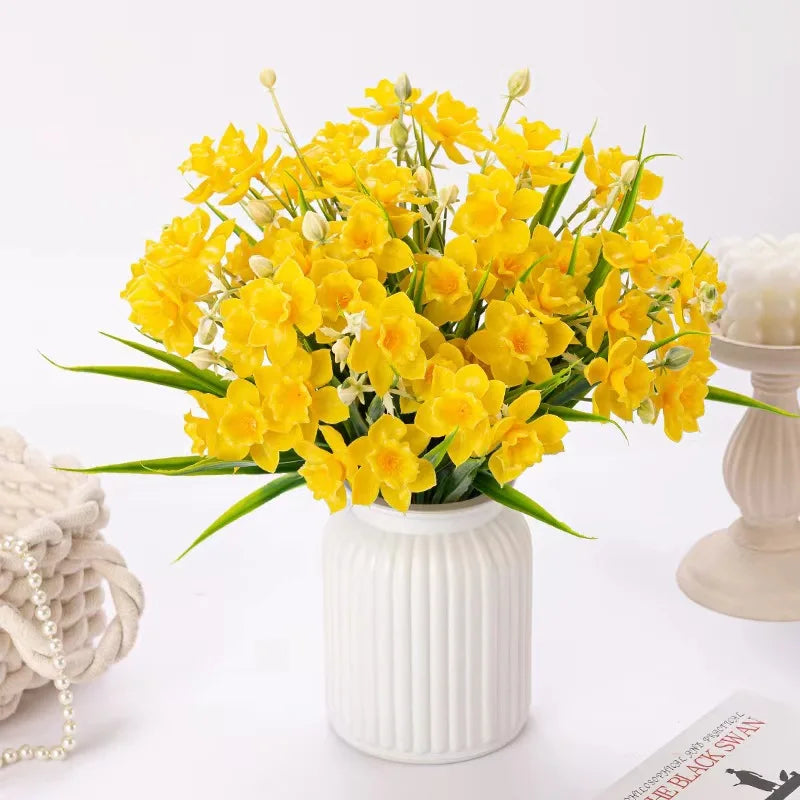 Artificial Narcissus Daffodil Silk Flowers