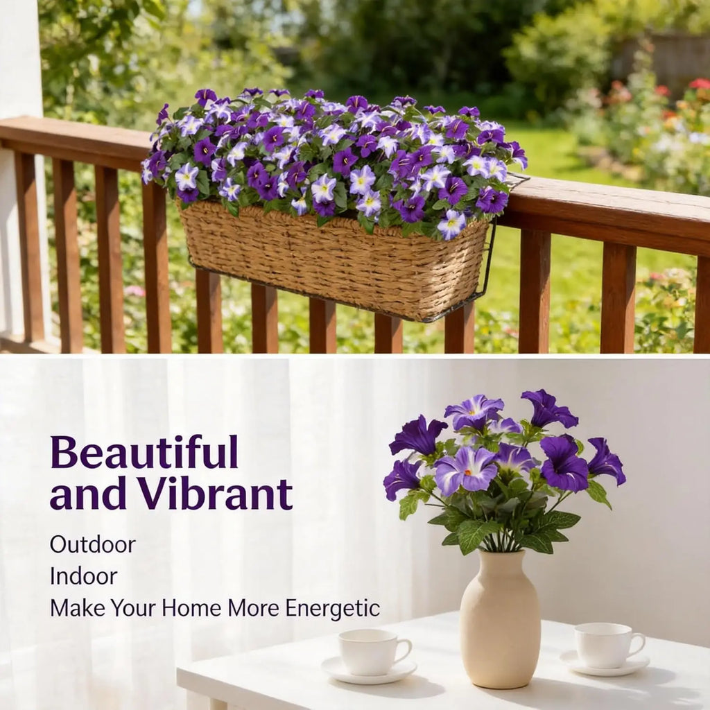 Artificial Petunia Flowers UV Resistant – Outdoor Silk Flower Bouquets