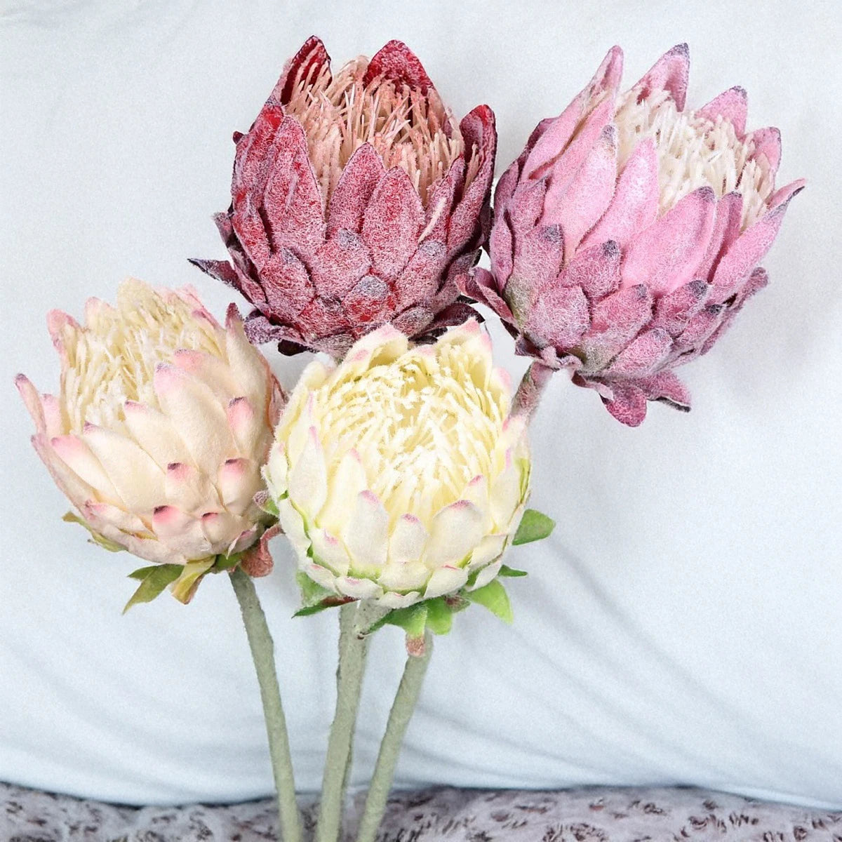 27.5" Artificial King Protea Flower – Nordic Thistle