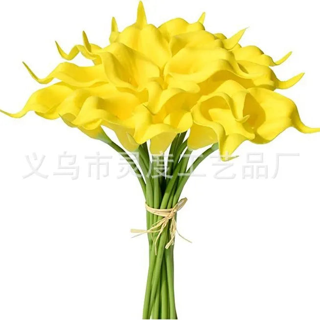 Bulk Real Touch Artificial Calla Lily Flowers (1/5/10/20 PCS) – Premium Latex Look Faux Calla Lily Bouquet