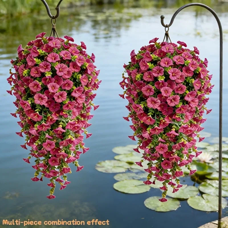 UV-Resistant Artificial Morning Glory Vines