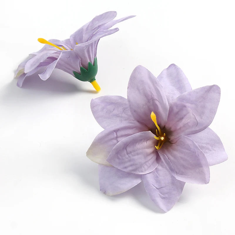 Artificial Silk Flower Heads Bulk (5/10PCS) – Artificial Carnation/Lily Flowers