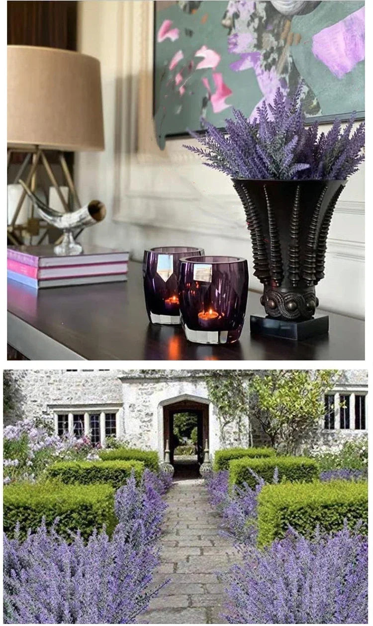 Artificial Purple Lavender Flowers – Fake Lavender Stems