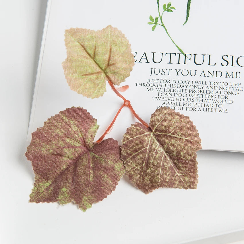 Artificial Grape Leaf Greenery – Silk Fake Leaves