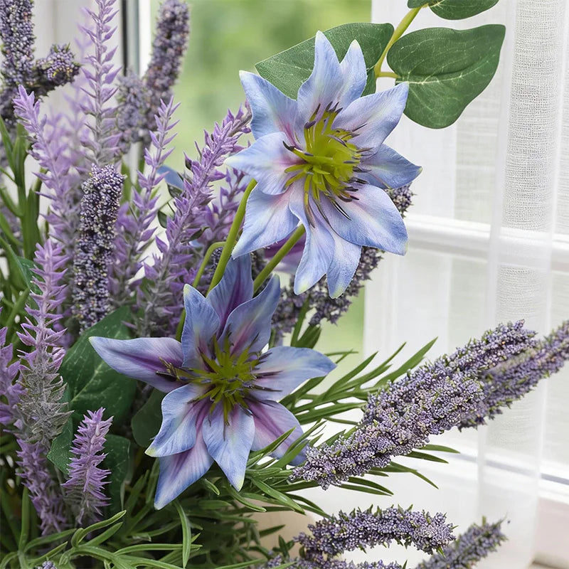 Artificial Lavender Bouquet Purple – Realistic Fake Lavender Flowers