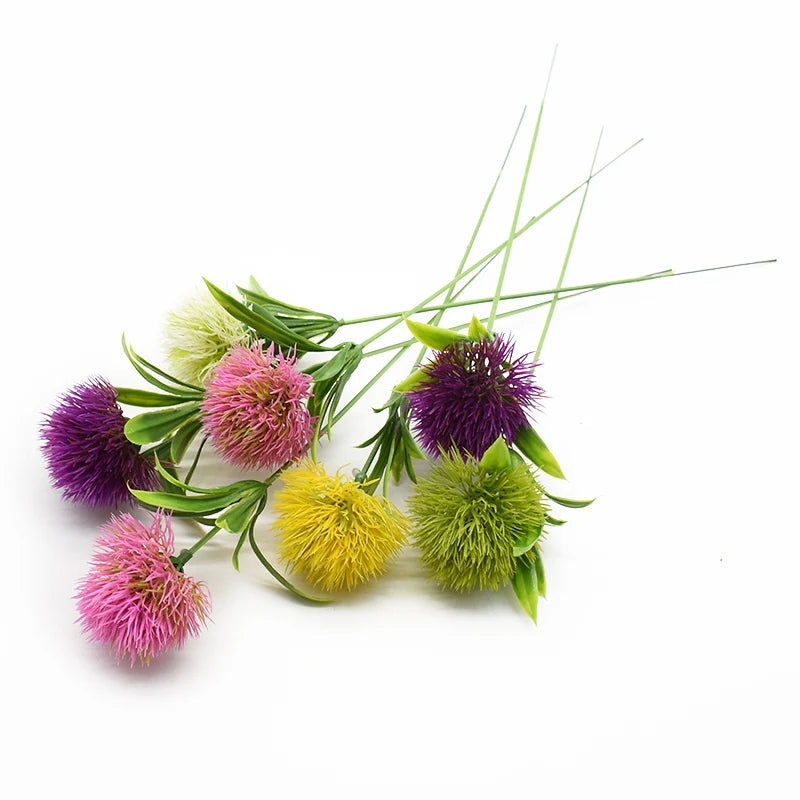 Artificial Dandelion Flowers Bouquet – Realistic Plastic Faux Dandelion Plants