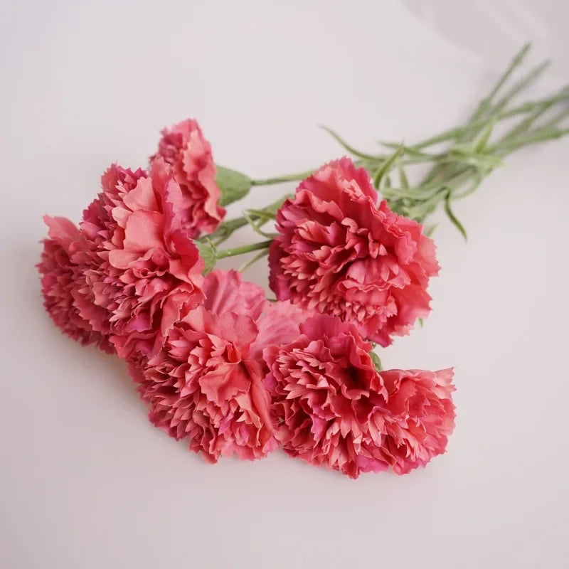 10PCS Real Touch Artificial Carnation Flowers – Latex