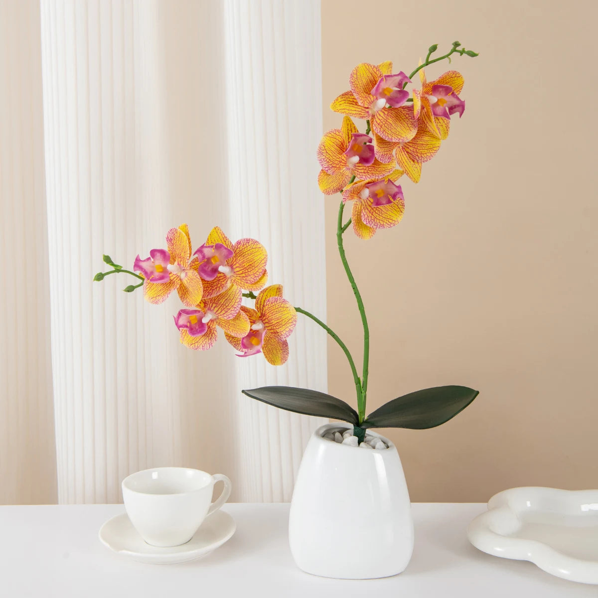 Artificial Butterfly Orchid Branch – 2 Fork Silk Orchid