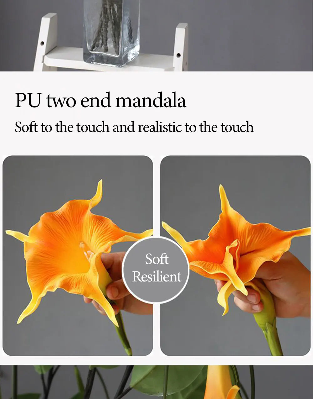 Mandala Artificial Lily Flowers- Real Touch