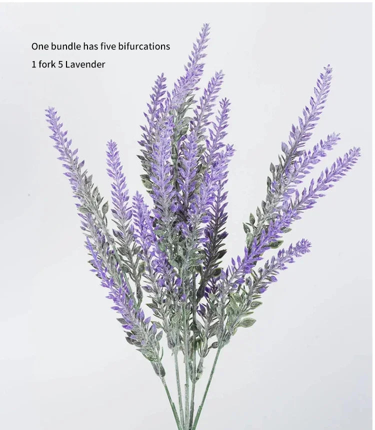 Artificial Purple Lavender Flowers – Fake Lavender Stems