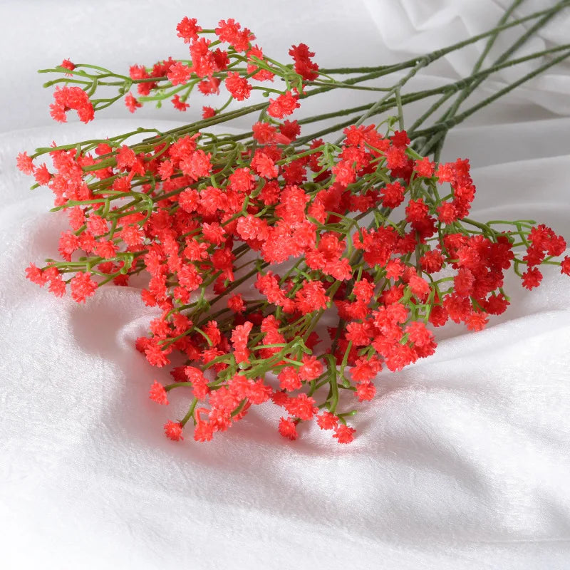 63cm Artificial Baby’s Breath Bouquet – 108 Heads Gypsophila Faux Flowers for Wedding Decor, DIY Floral Arrangements, Home Centerpieces, Party Decorations