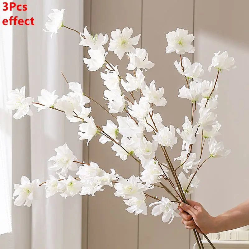 Artificial Sakura Cherry Blossom Bouquet (1/3 PCS) – Silk Cherry Blossom Flowers
