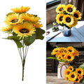Artificial Sunflower Bouquet 7 Heads – Silk Sunflowers Fake Flower Arrangement