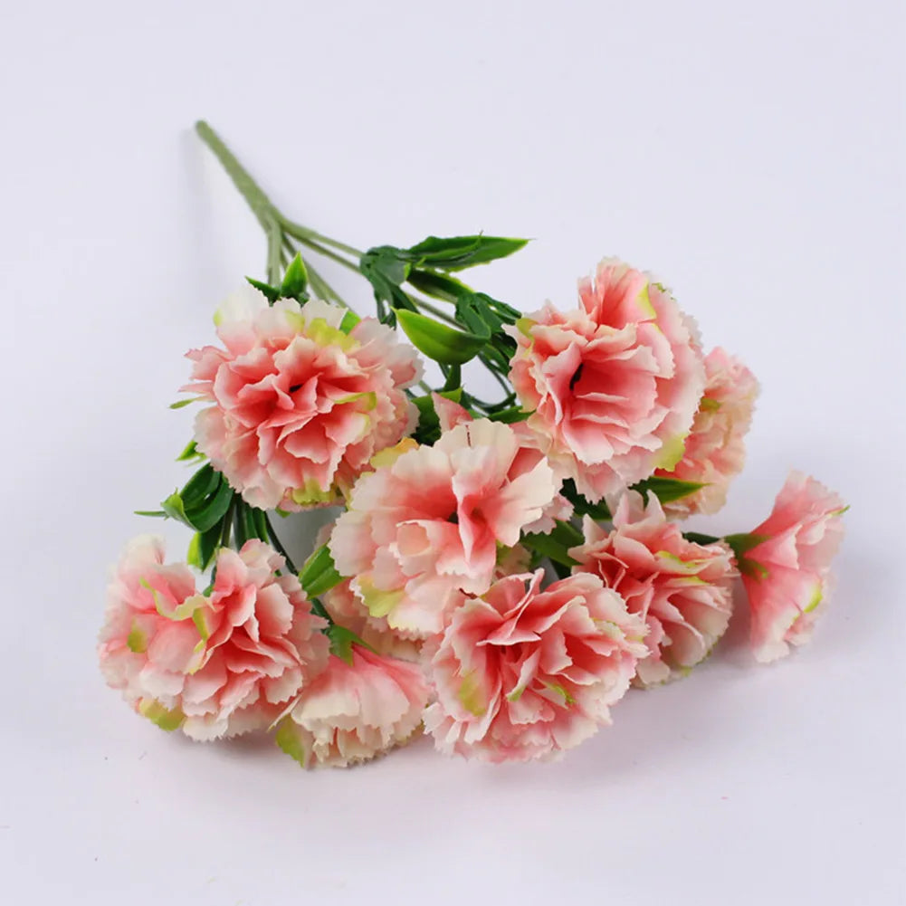 Artificial Red Geranium & Azalea Flower Bush – UV Resistant Silk Faux Outdoor Plants for Garden, Home Decor, Wedding & Event Decoration