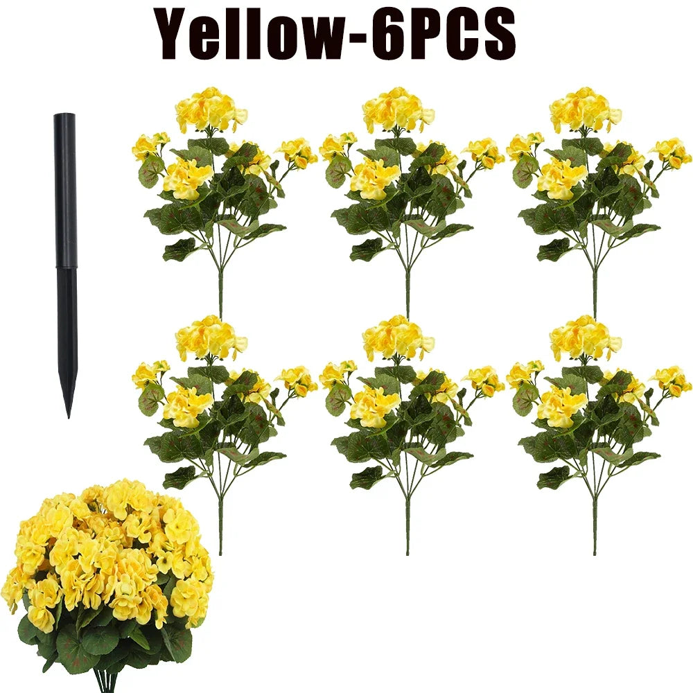 Fake Begonia Flower Plants Bulk – Artificial