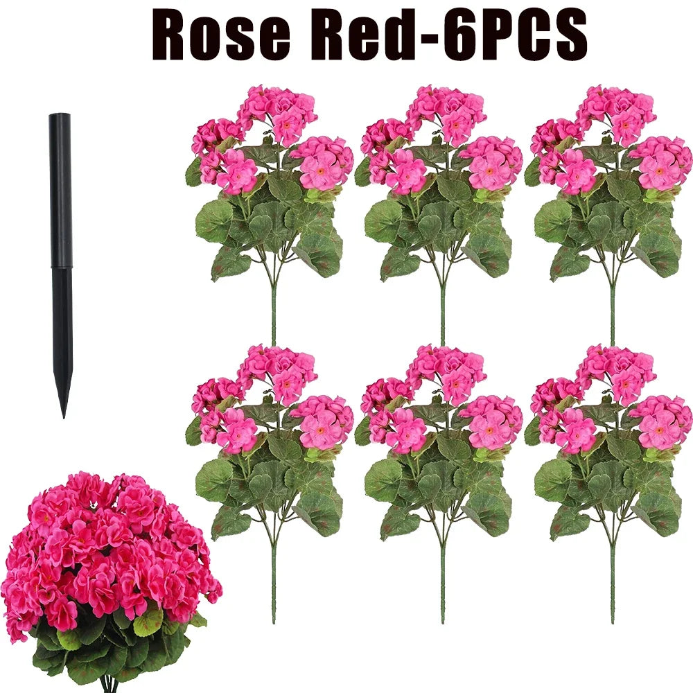 Fake Begonia Flower Plants Bulk – Artificial