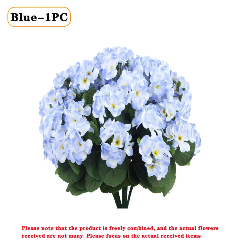 Artificial Begonia Flowers Bulk 1–8PCS