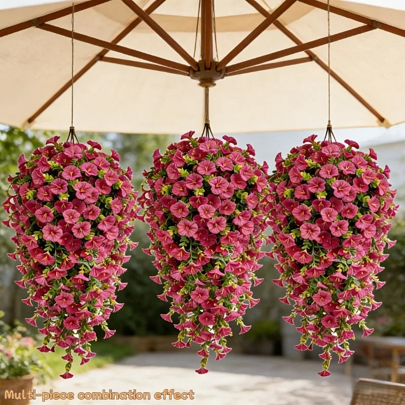 UV-Resistant Artificial Morning Glory Vines